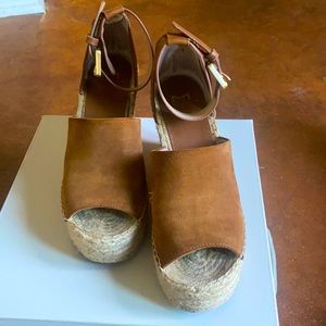 Marc Fisher LTD ADALYN ESPADRILLE WEDGE SANDAL 7